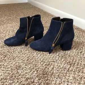 Cole Haan Blue Suede Booties - Never Worn